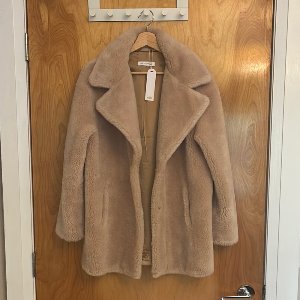 The Curated Women's Tan Teddy Coat
